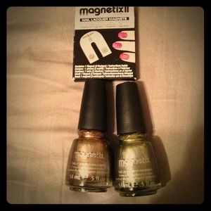 Set of china glaze magnetix with new plates