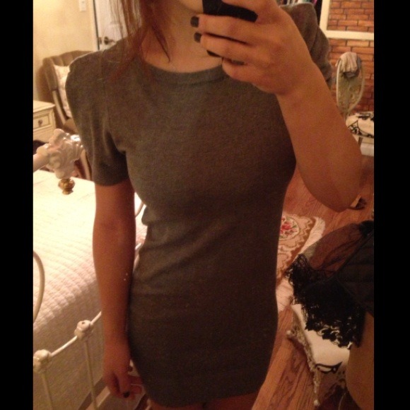 Gray mini dress