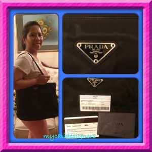 Authentic Prada Tessuto Tote Bag.