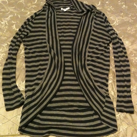 💝REDUCED Navy And Heather Grey Striped Cardigan💝