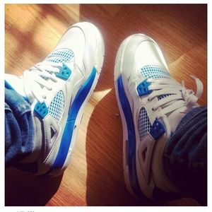 Military blue 4's
