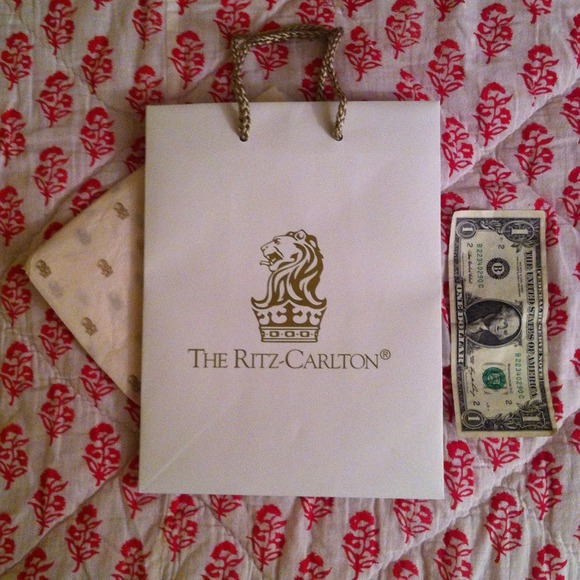 Ritz Carlton Shopping Bag with tissue paper