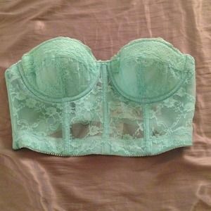 🚫SOLD🚫 Mint bra corset top