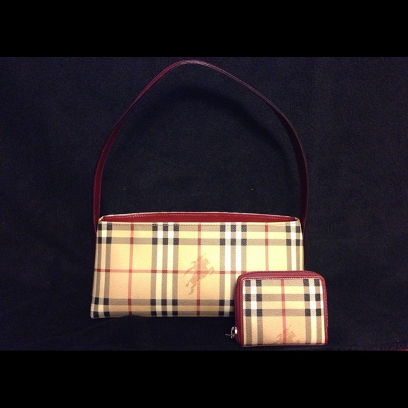 SOLD! Burberry Handbag and Matching Wallet