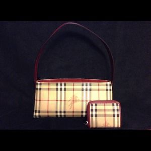 SOLD! Burberry Handbag and Matching Wallet