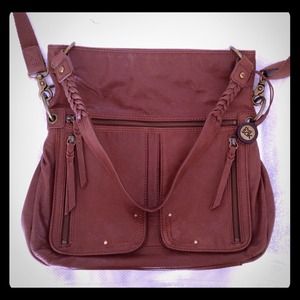 NWOT The Sak Leather Brown Crossbody Handbag Purse