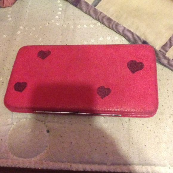 A pink wallet