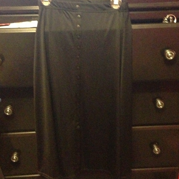 Long black skirt