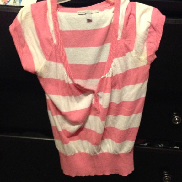 Pink and white shirt
