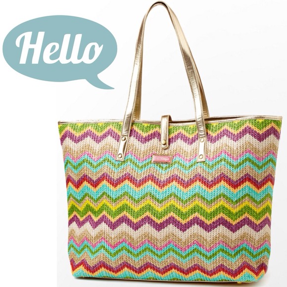 💗SOLD💗 NWT Lilly Pulitzer Chevron Zig Zag Tote