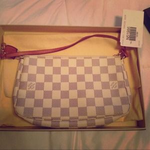 Sold!! 100% Authentic LV Damier Azur pouch