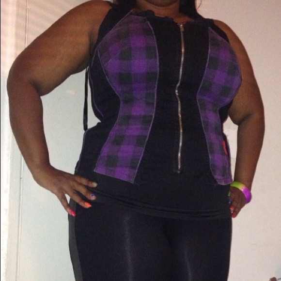 Torrid Tops - SOLD IN BUNDLE Black and purple sexy top