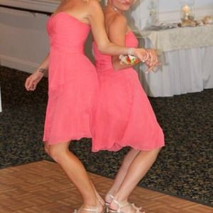 Peach bridesmaid dress