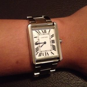 Roman numeral stainless steal watch