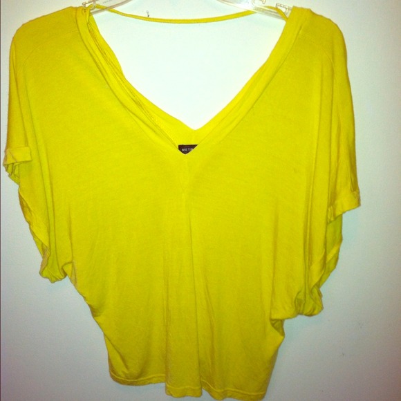SOLD Yellow Back Strap Top