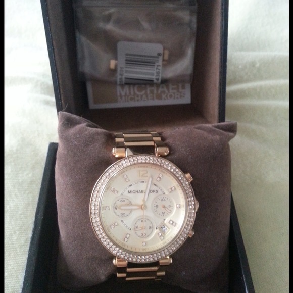 Gold Michael Kors Watch.