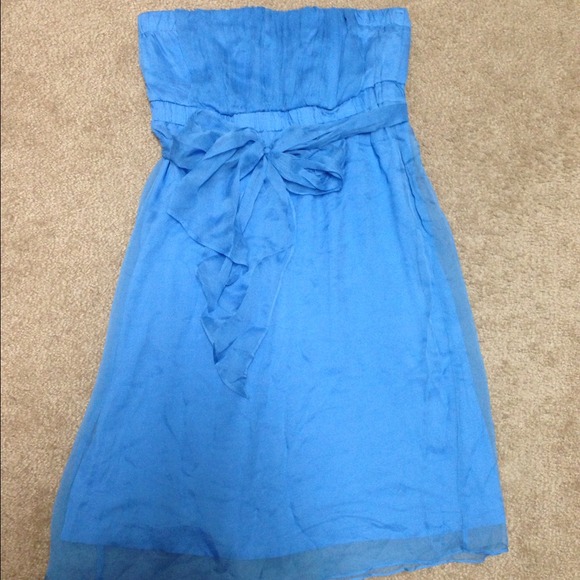 ARDEN B strapless silk dress