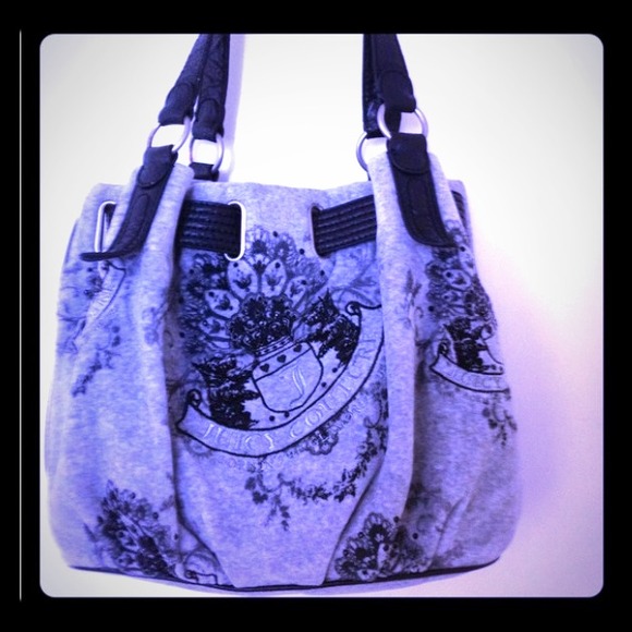 Juicy Couture black/gray belted bag
