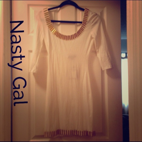 Nasty Gal white mini dress ON HOLD 😊