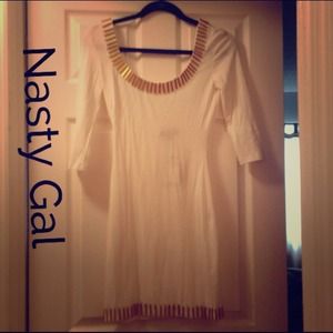 Nasty Gal white mini dress ON HOLD 😊