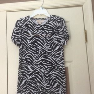 Authentic Michael Kors zebra shirt