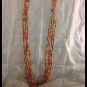 Multi-colored beaded necklace