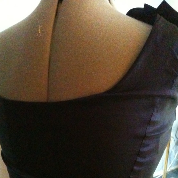 Purple/blue one shoulder dress - Picture 3 of 4