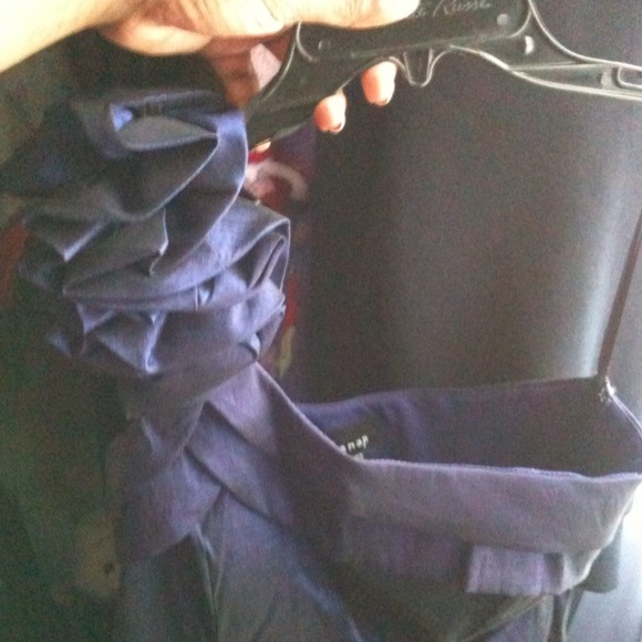 Purple/blue one shoulder dress - Picture 4 of 4