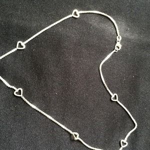 .925 silver heart necklace