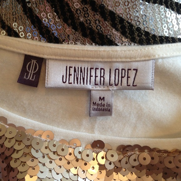 Sexy Sequined Cutout Top by Jennifer Lopez - Picture 3 of 3