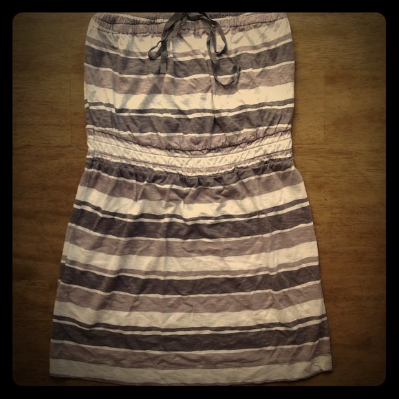Loft strapless cotton dress