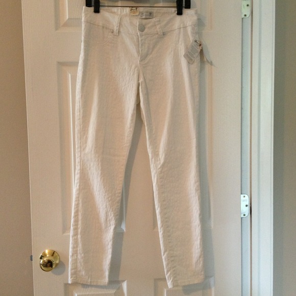 Seven Denim - NWT Seven White Animal Print Skinny Jeans