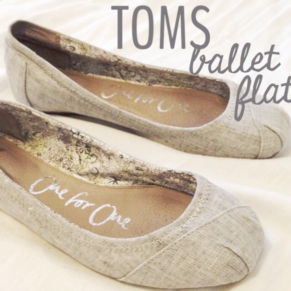 TOMS Grey Ballet Flats- no trades for this item