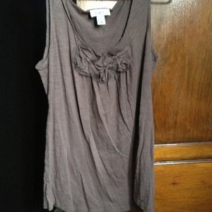 Brown sleeveless shirt