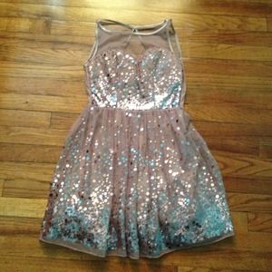 Pink sequins dress