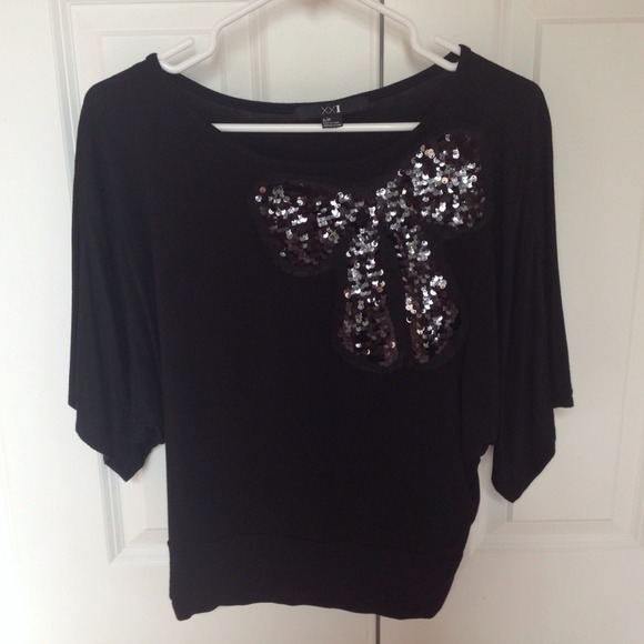 Sequin Bow Top