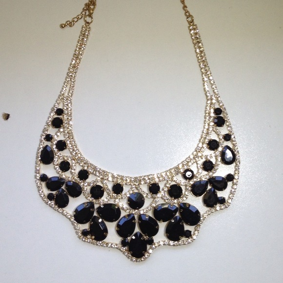 SOLD F21 Bib Rhinestone Jeweled Statement