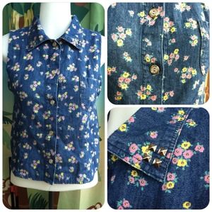 Floral Denim Shirt