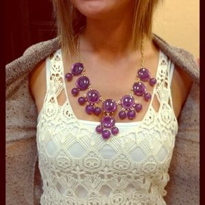 💋Purple Bubble Necklace with Earrings💋