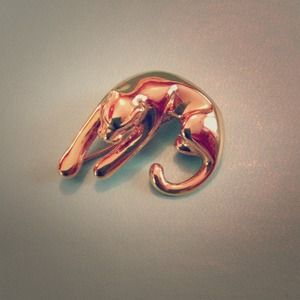 14k Yellow Gold Leopard Pin