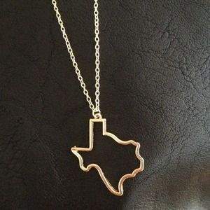 Texas state necklace