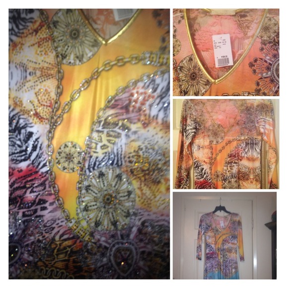Gorgeous Boho Chic Dress with gems