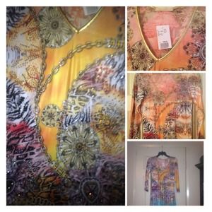 Gorgeous Boho Chic Dress with gems