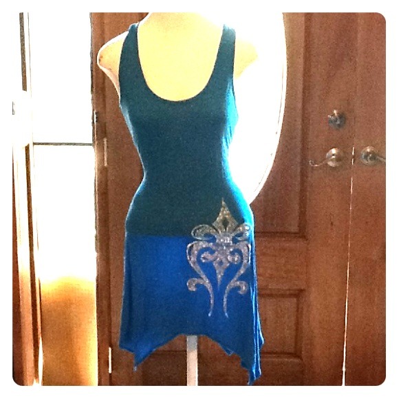 Dress with rhinestones