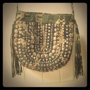 Army print purse