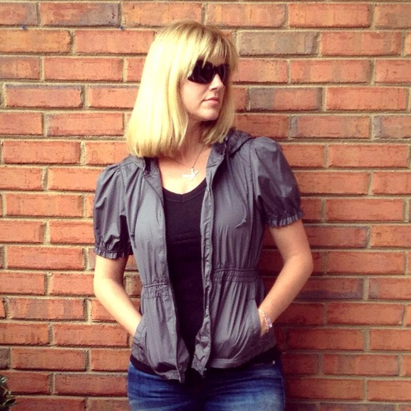 RESERVED FOR PAM! NWOT Charcoal light jacket - Picture 3 of 4