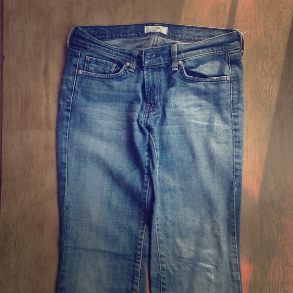 Distressed jeans