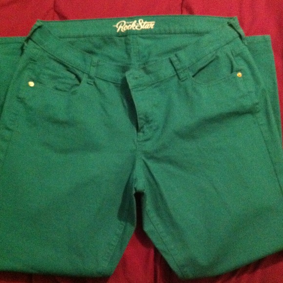 Green Old Navy 'Rockstar' Jeans