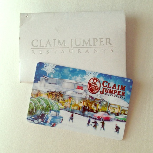 ✳SOLD✳Claim Jumper Gift Card $50