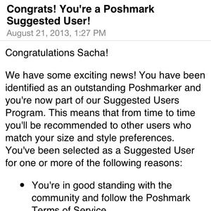 Yeah, they suggested me.